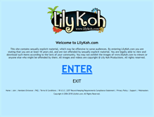 Tablet Screenshot of lilykoh.com